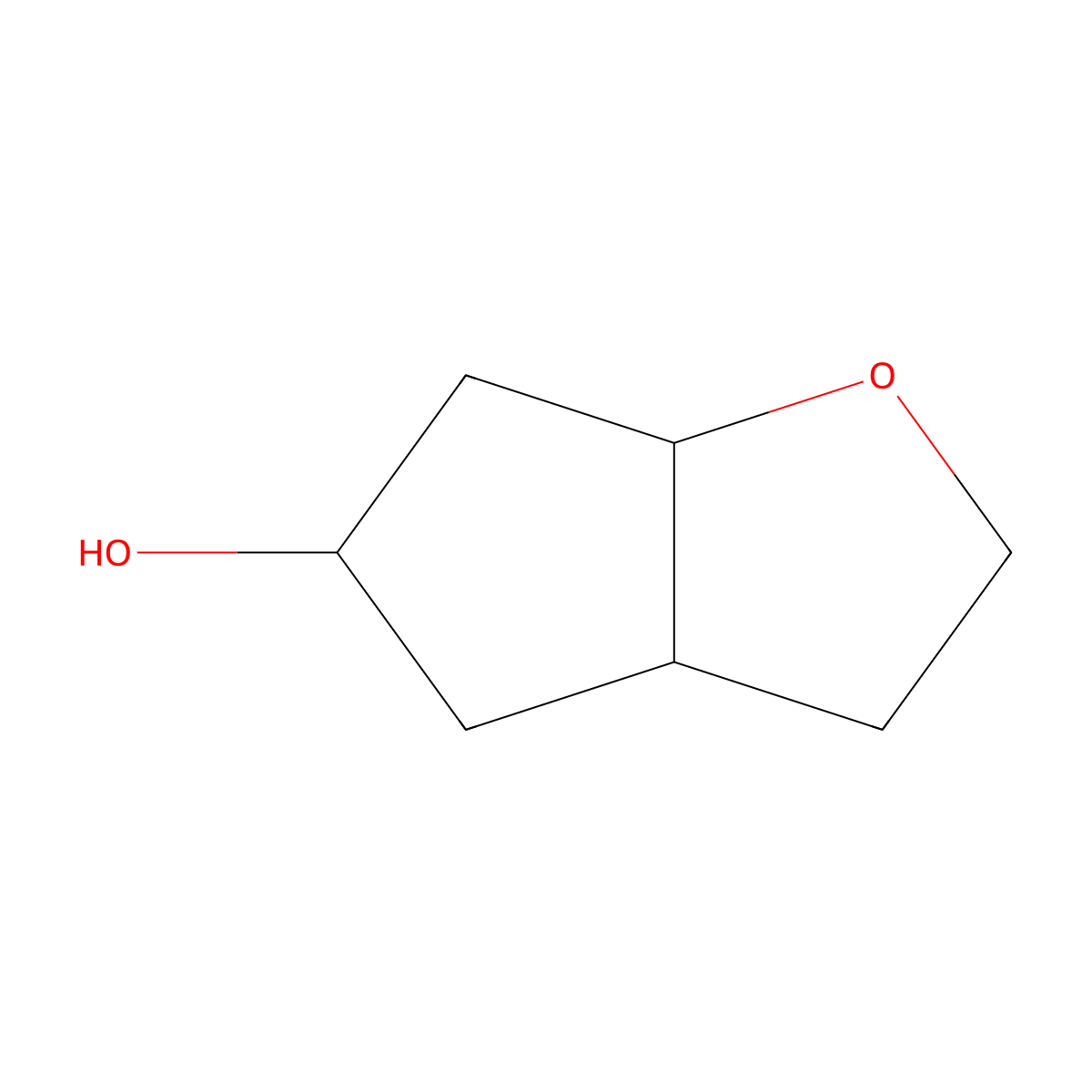 (3aS,5R,6aR)-hexahydro-2H-cyclopenta[b]furan-5-ol molecular structure, CAS 605654-99-7