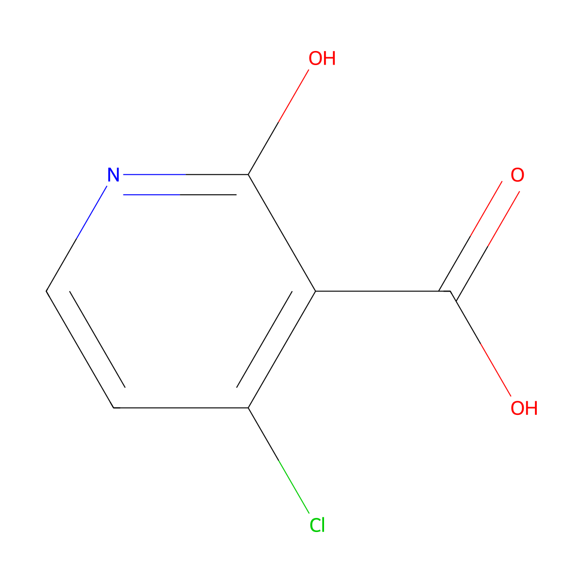 4-Chloro-2-hydroxynicotinic acid molecular structure, CAS 605661-82-3