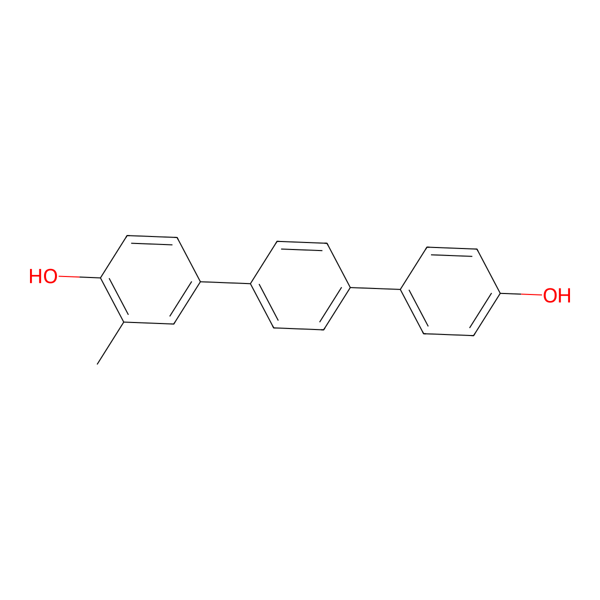 4-[4-(4-Hydroxyphenyl)phenyl]-2-methylphenol molecular structure, CAS 605664-57-1