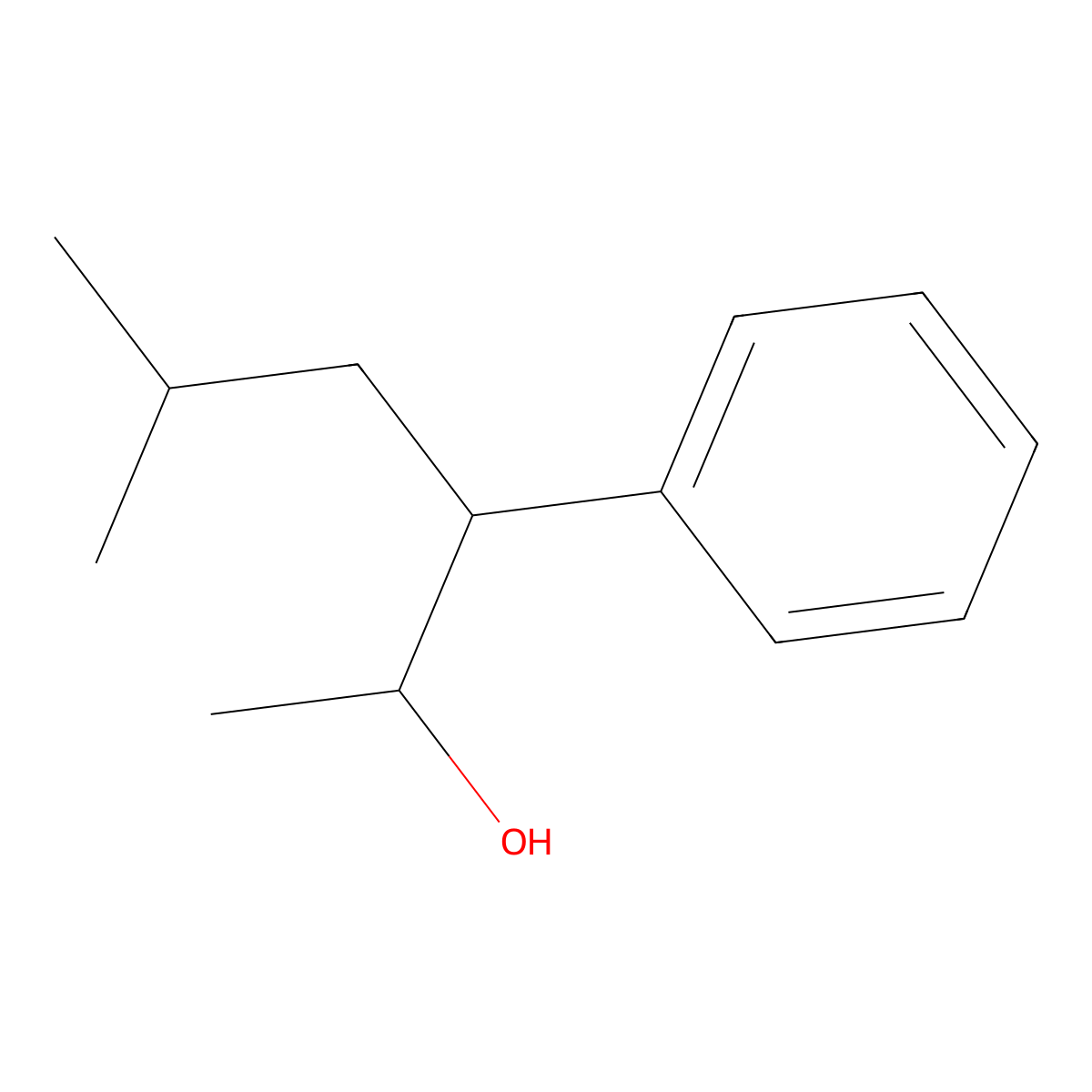5-Methyl-3-phenylhexan-2-ol molecular structure, CAS 605680-33-9