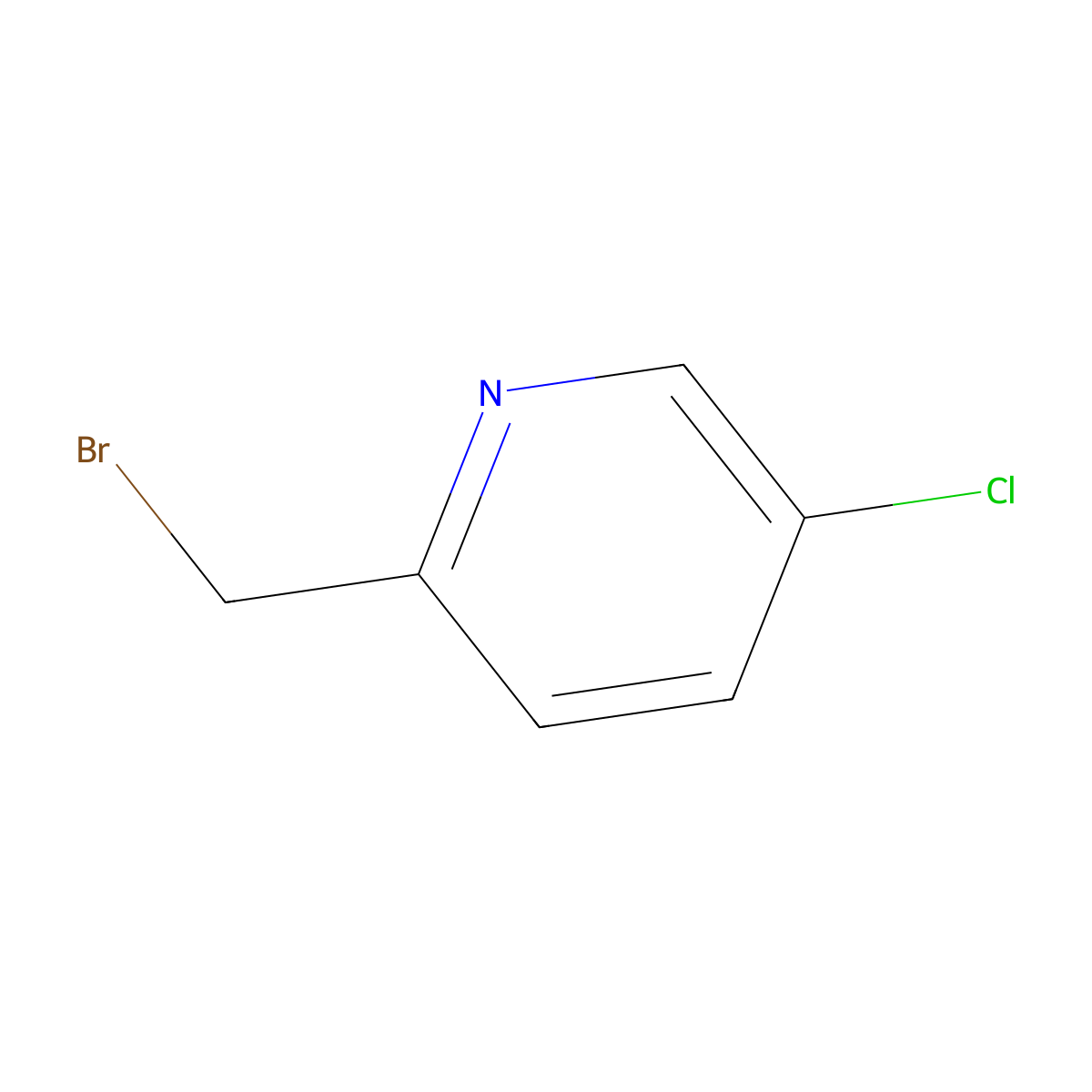 2-(Bromomethyl)-5-chloropyridine molecular structure, CAS 605681-01-4