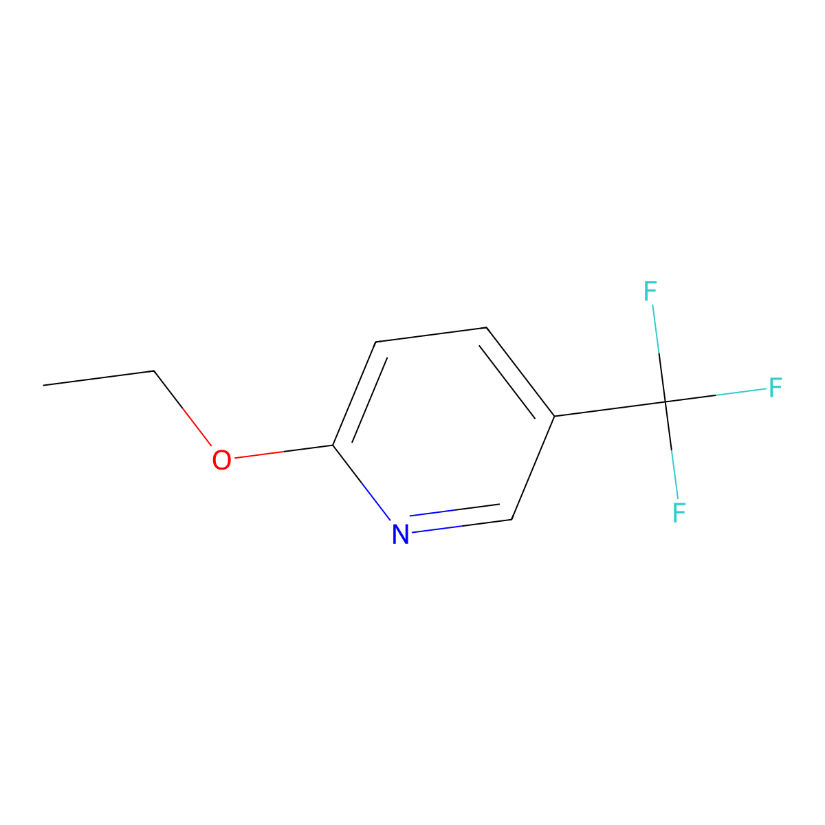 2-Ethoxy-5-trifluoromethylpyridine molecular structure, CAS 605681-37-6