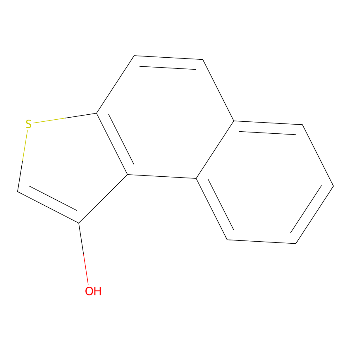Naphtho[2,1-b]thiophene-1-ol molecular structure, CAS 60569-00-8