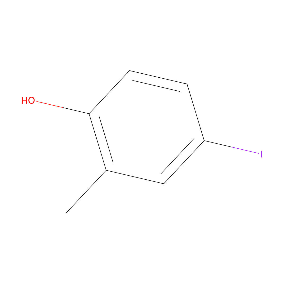 4-Iodo-2-methylphenol molecular structure, CAS 60577-30-2