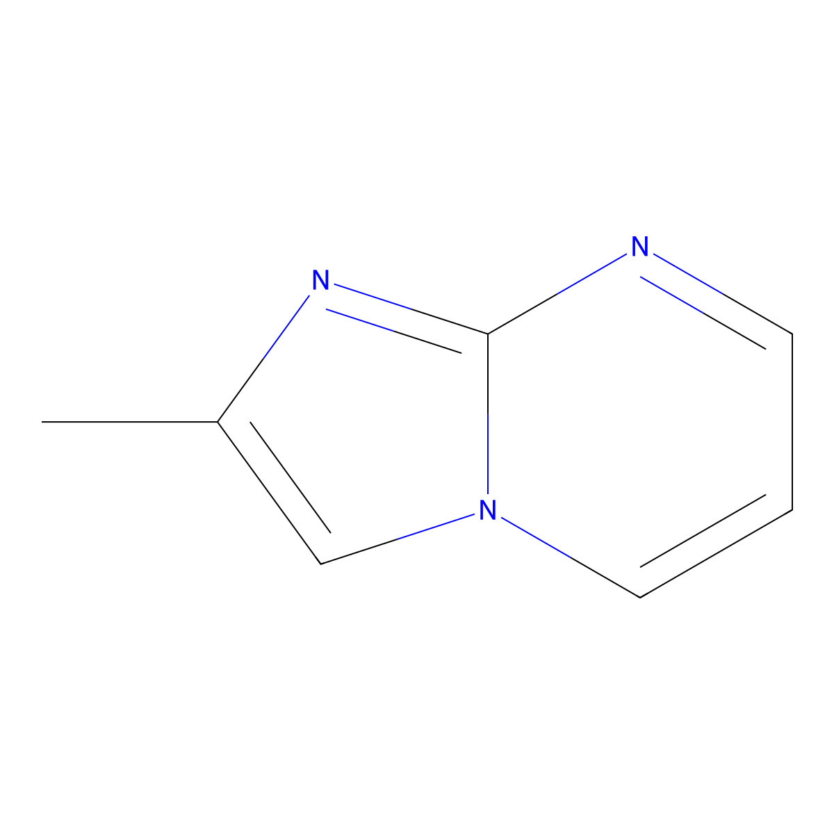 2-Methylimidazo[1,2-a]pyrimidine molecular structure, CAS 6058-03-3