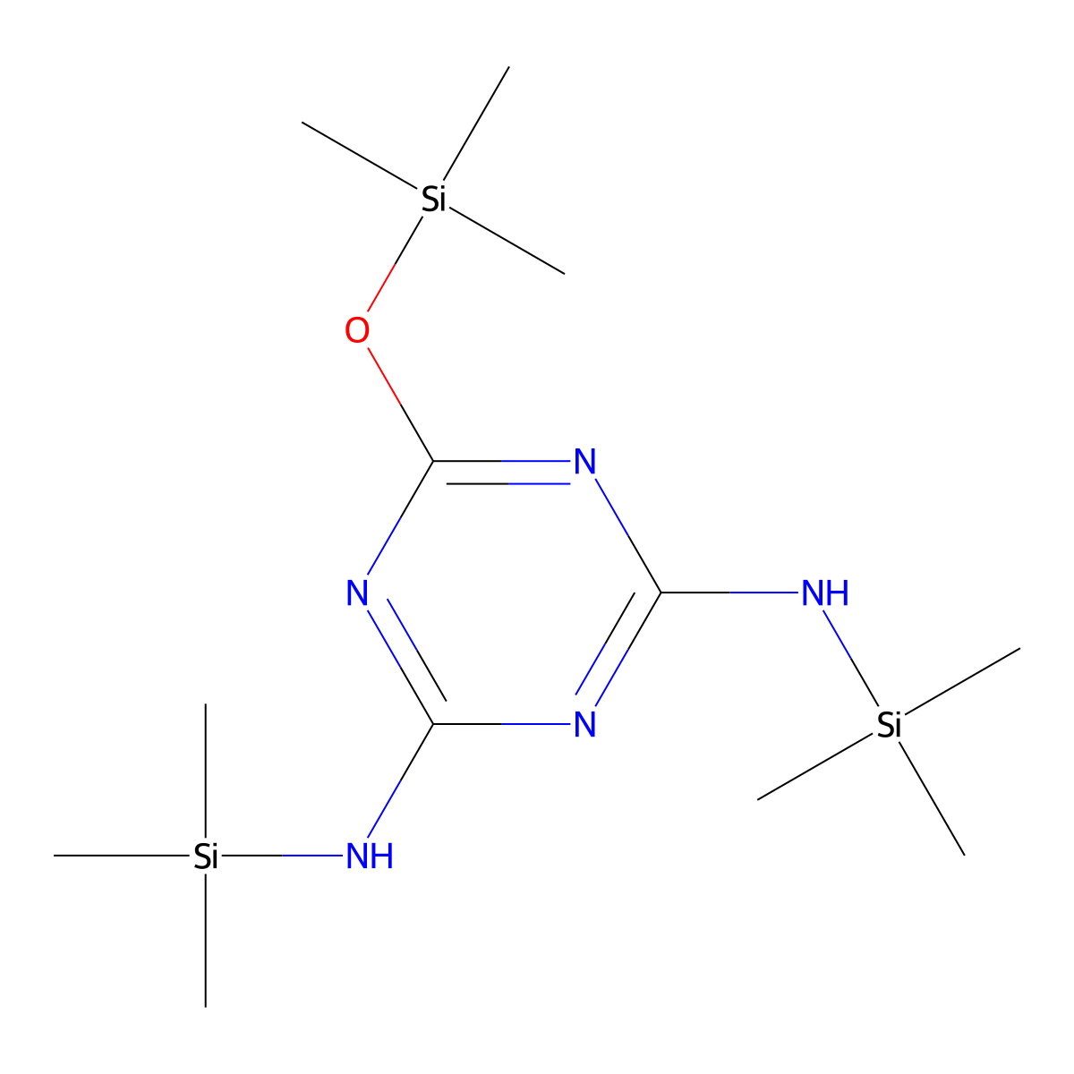1,3,5-Triazine-2,4-diamine, N,N'-bis(trimethylsilyl)-6-[(trimethylsilyl)oxy]- molecular structure, CAS 60585-92-4