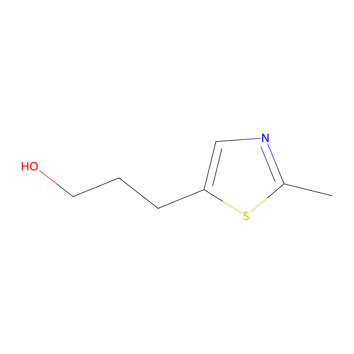 3-(2-Methyl-1,3-thiazol-5-yl)propan-1-ol molecular structure, CAS 60587-80-6