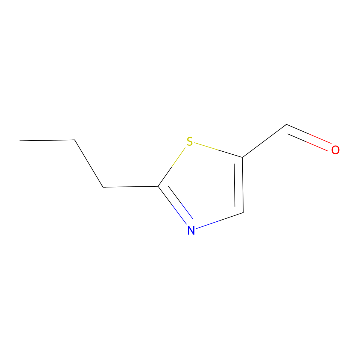 2-Propylthiazole-5-carbaldehyde molecular structure, CAS 60587-86-2