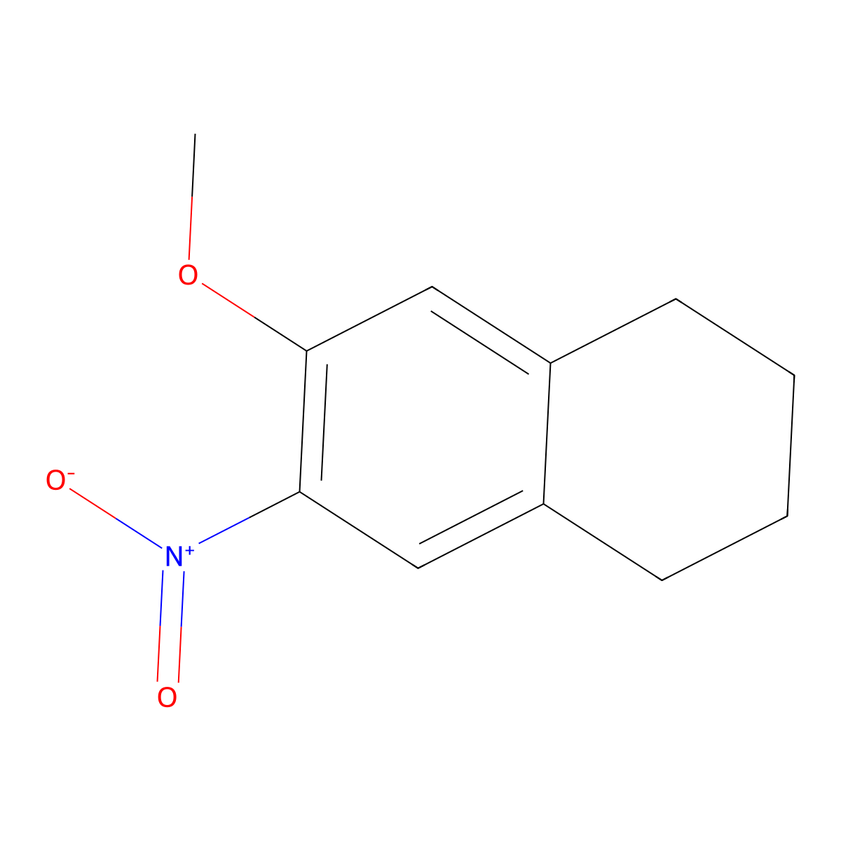 6-Methoxy-7-nitro-1,2,3,4-tetrahydronaphthalene molecular structure, CAS 6059-14-9