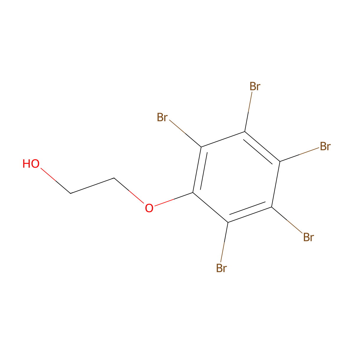 Ethanol, 2-(2,3,4,5,6-pentabromophenoxy)- molecular structure, CAS 60593-02-4