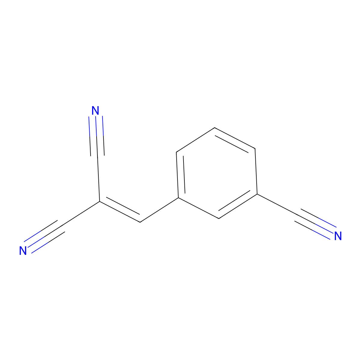 2-(3-Cyanobenzylidene)malononitrile molecular structure, CAS 60595-33-7