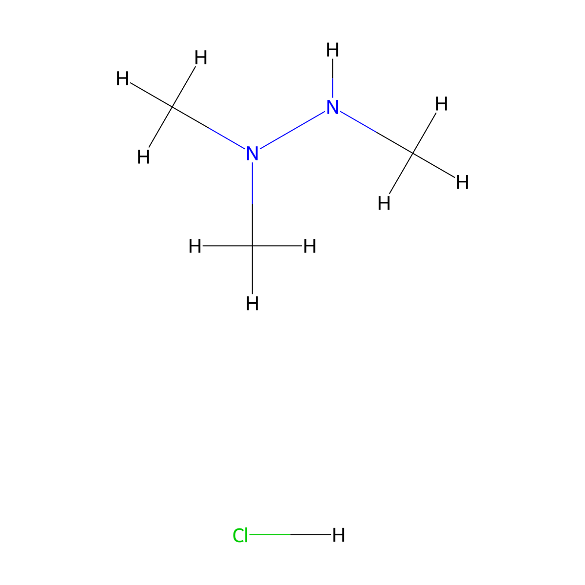 Hydrazine, trimethyl-, hydrochloride molecular structure, CAS 60597-20-8