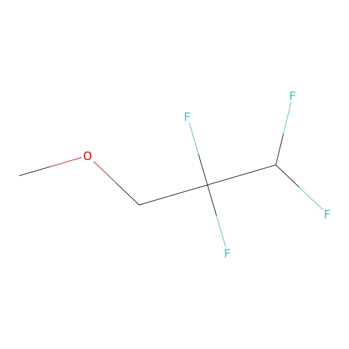 1,1,2,2-Tetrafluoro-3-methoxypropane molecular structure, CAS 60598-17-6