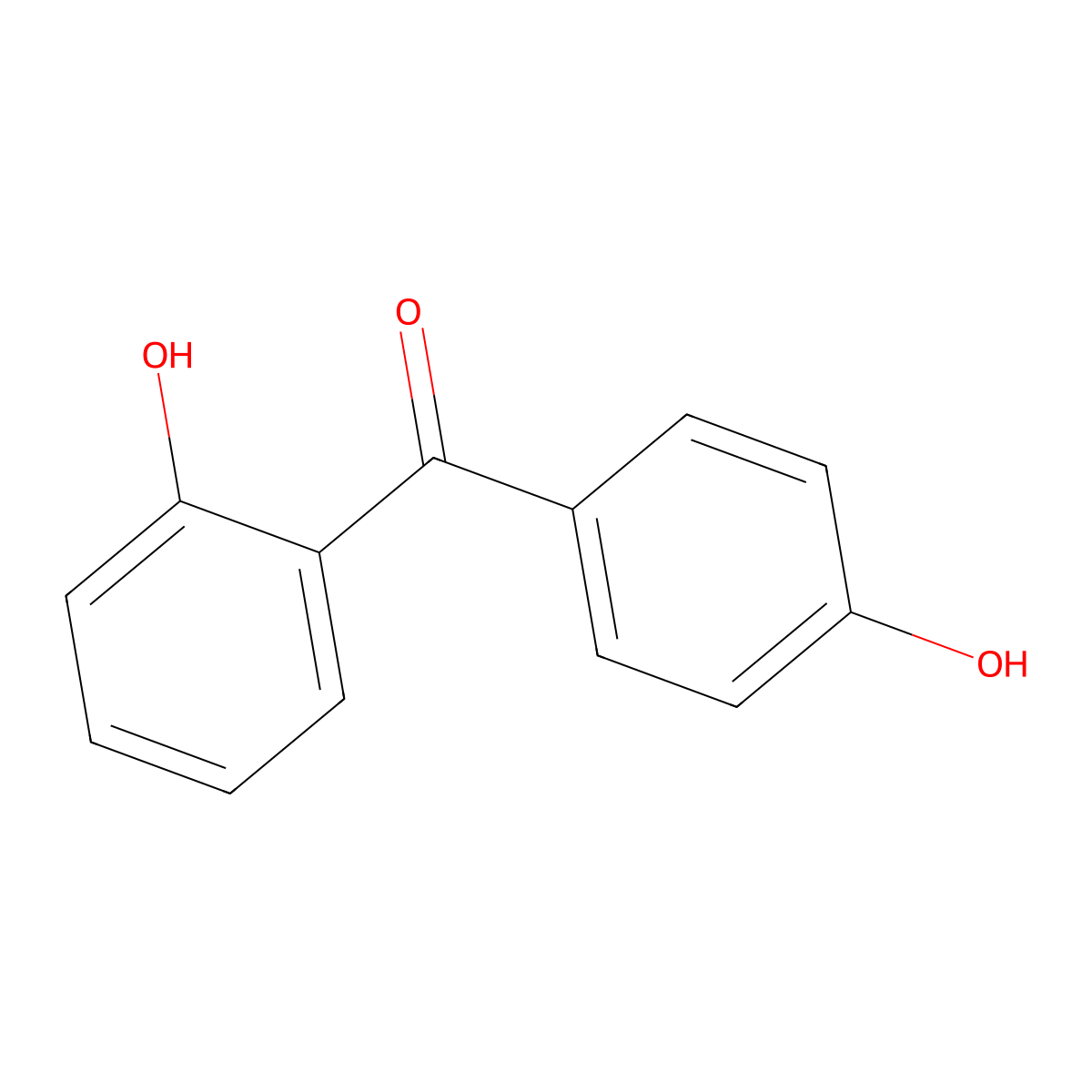2,4'-Dihydroxybenzophenone molecular structure, CAS 606-12-2