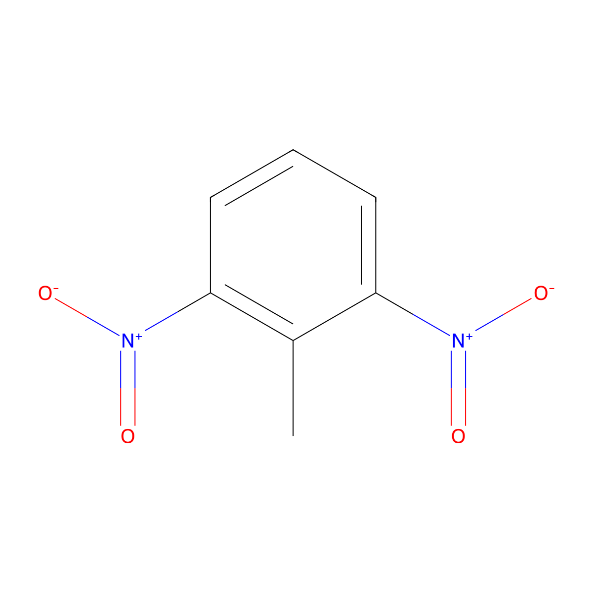 2,6-Dinitrotoluene molecular structure, CAS 606-20-2