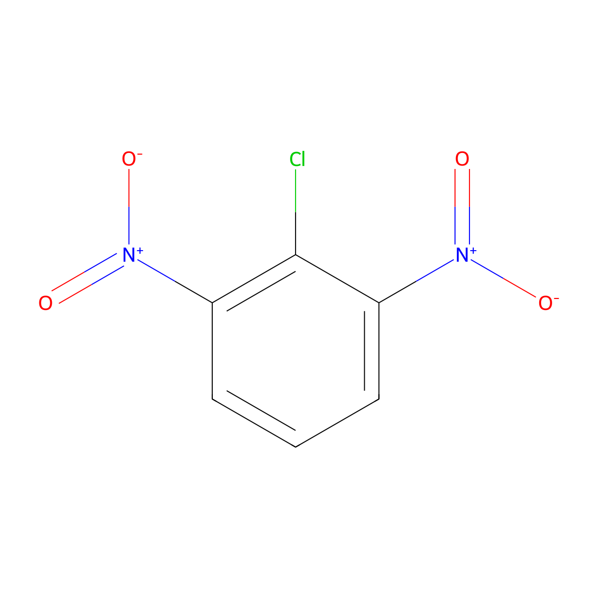 1-Chloro-2,6-dinitrobenzene molecular structure, CAS 606-21-3
