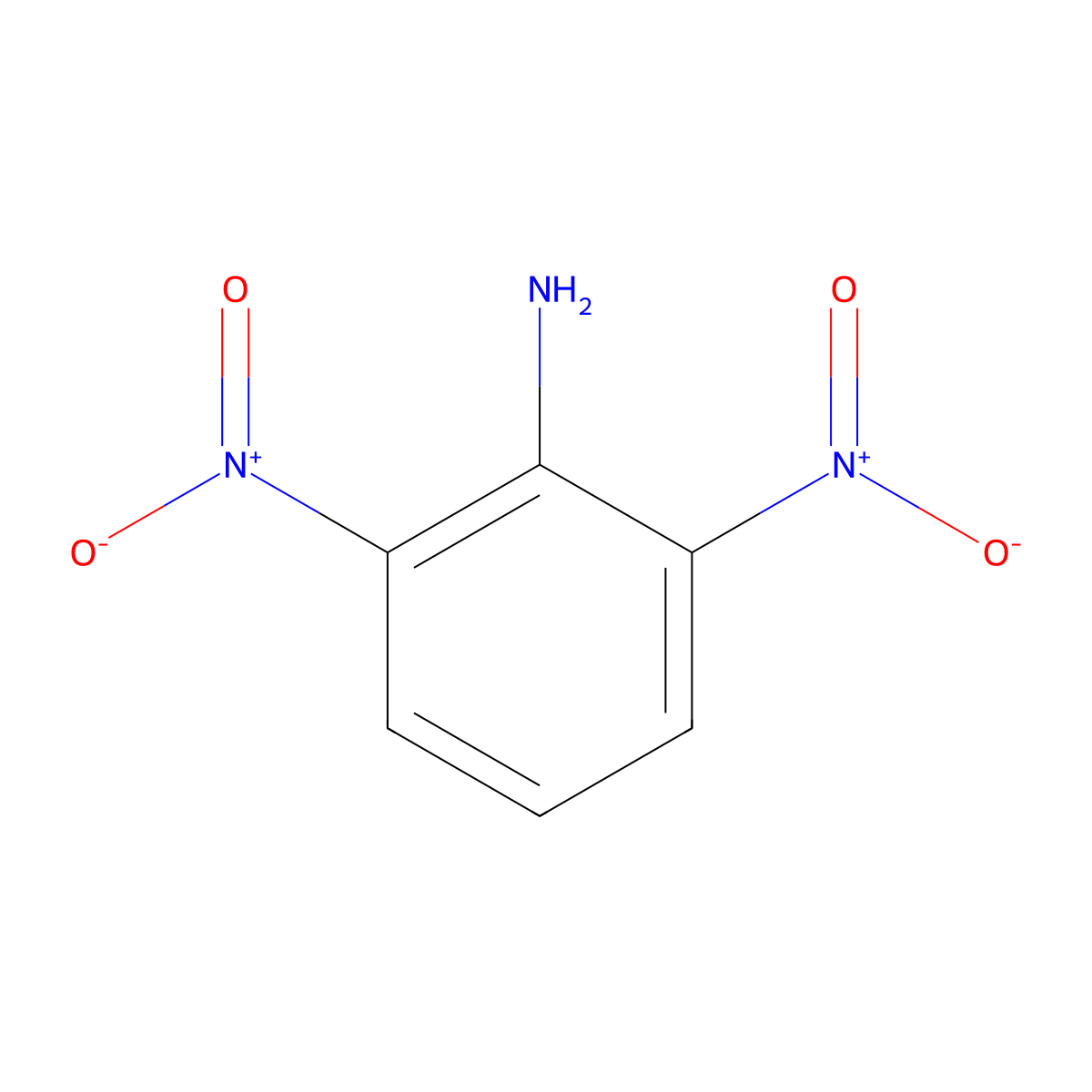 2,6-Dinitroaniline molecular structure, CAS 606-22-4
