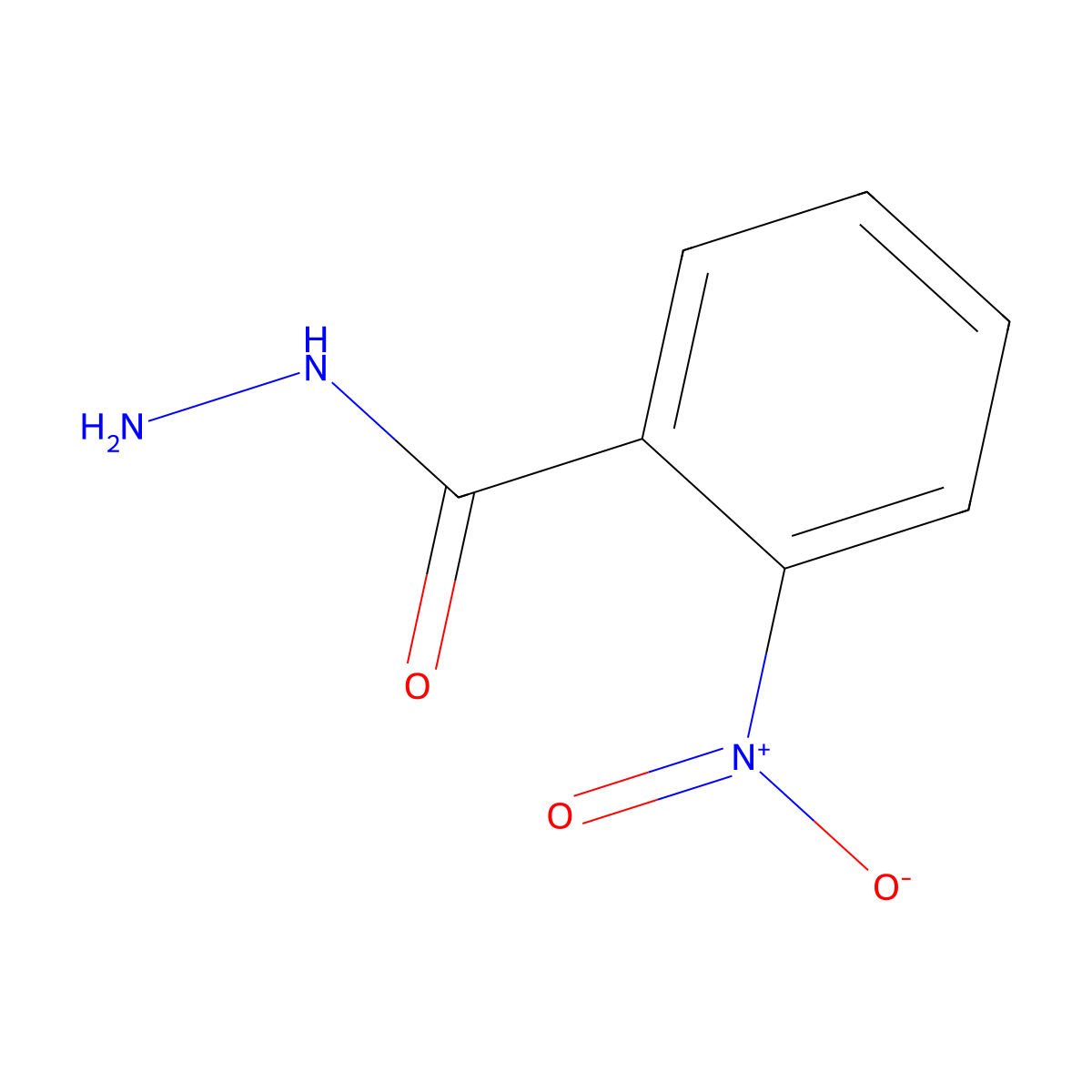 o-Nitrobenzohydrazide molecular structure, CAS 606-26-8