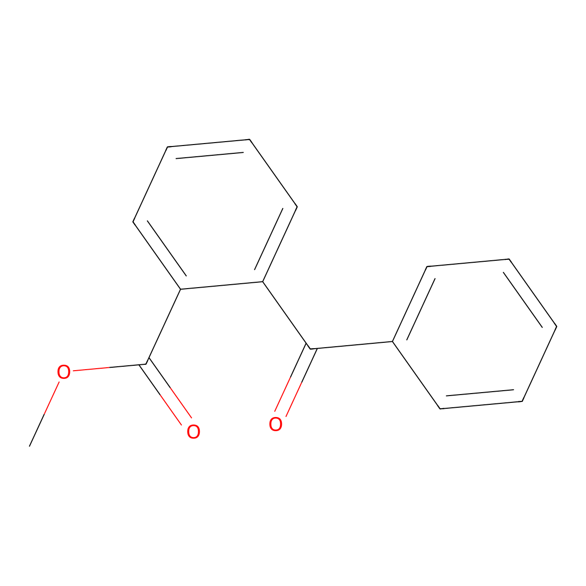 Methyl o-benzoylbenzoate molecular structure, CAS 606-28-0