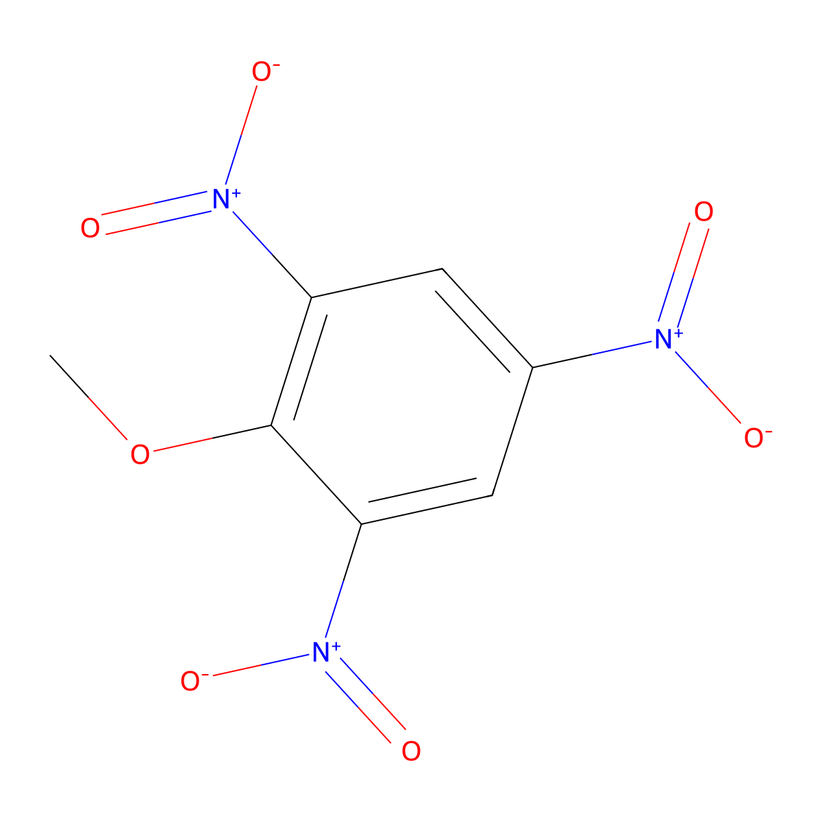 2,4,6-Trinitroanisole molecular structure, CAS 606-35-9