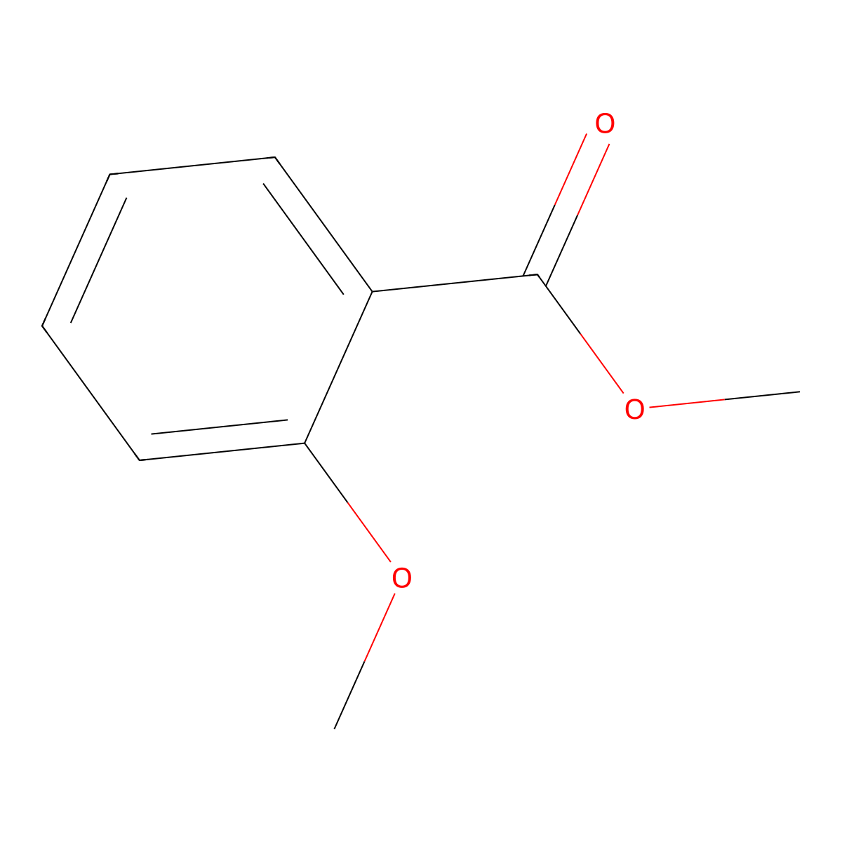 Methyl 2-Methoxybenzoate molecular structure, CAS 606-45-1