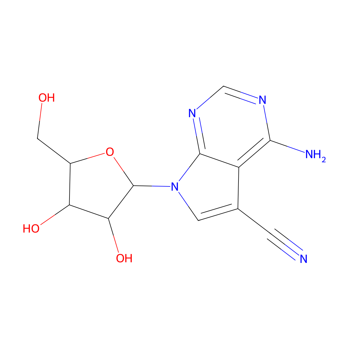 Toyocamycin molecular structure, CAS 606-58-6