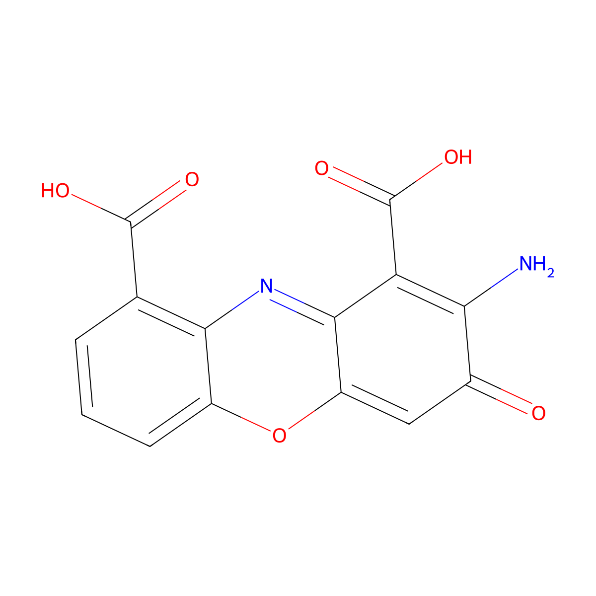 Cinnabarinic Acid molecular structure, CAS 606-59-7