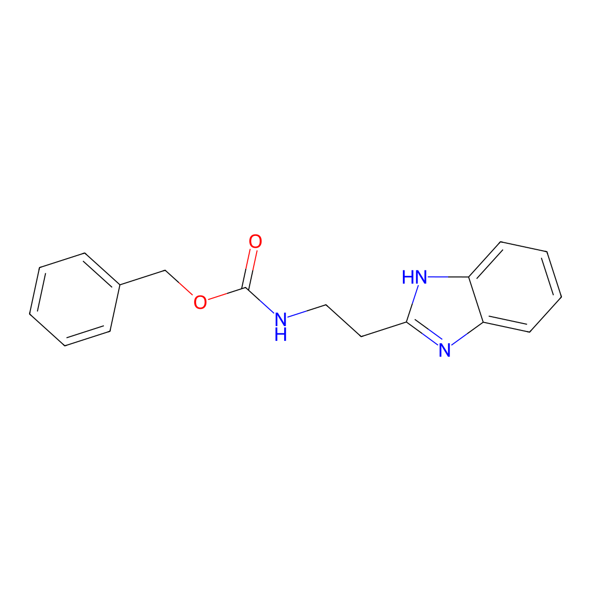 benzyl [2-(1H-benzimidazol-2-yl)ethyl]carbamate molecular structure, CAS 60603-44-3