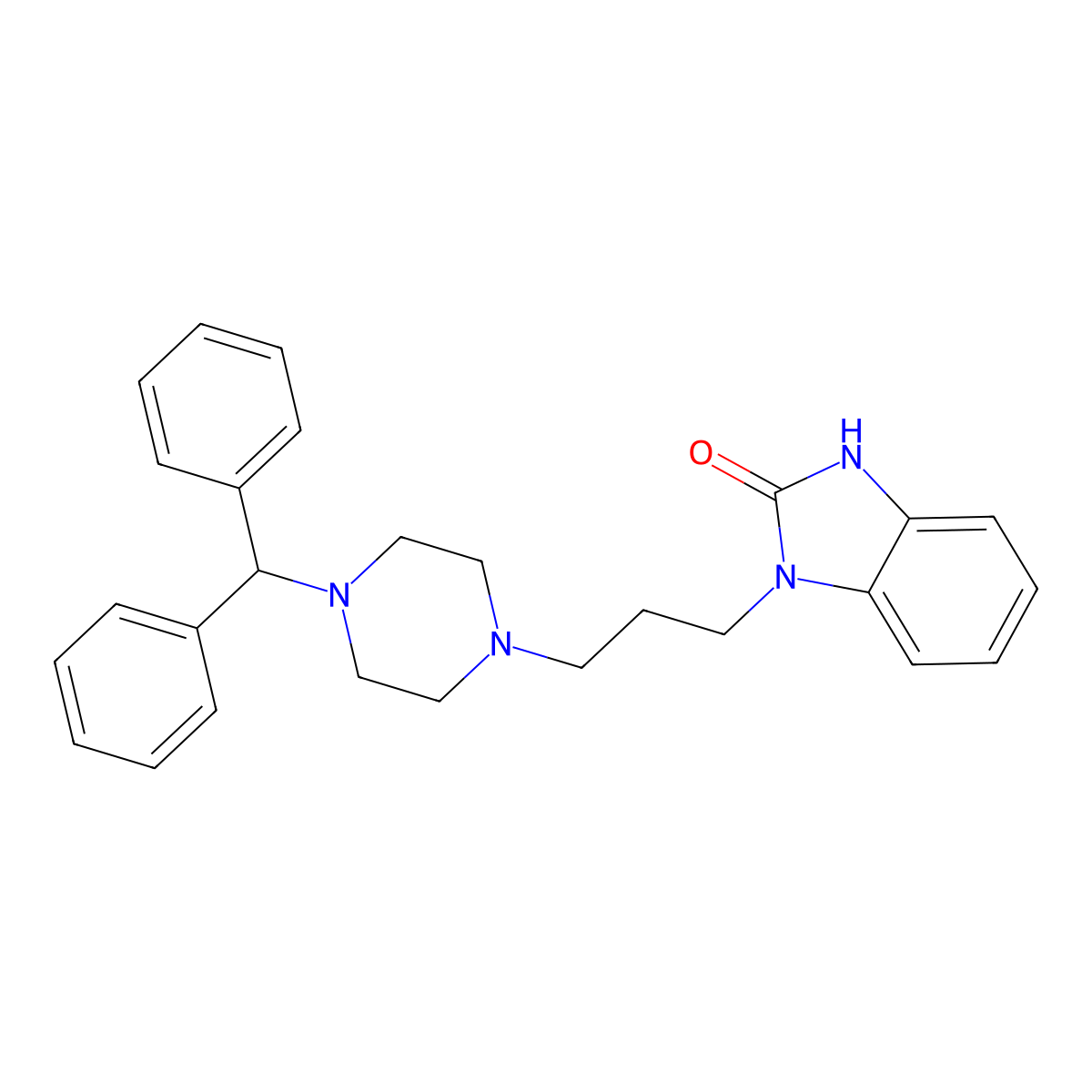 Oxatomide molecular structure, CAS 60607-34-3