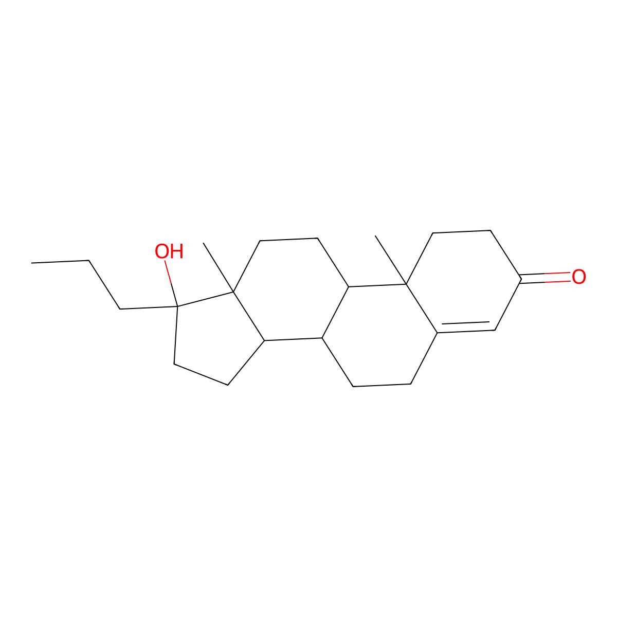 Topterone molecular structure, CAS 60607-35-4