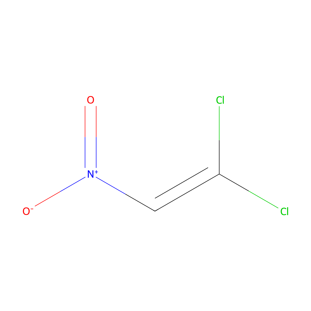 1,1-Dichloro-2-nitroethene molecular structure, CAS 6061-04-7