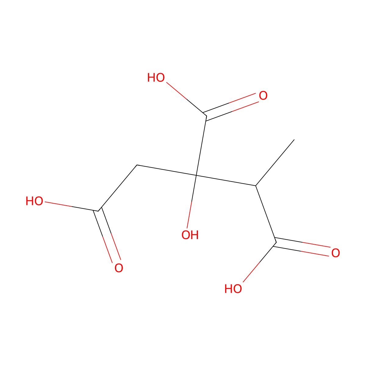 2-Methylcitric acid molecular structure, CAS 6061-96-7