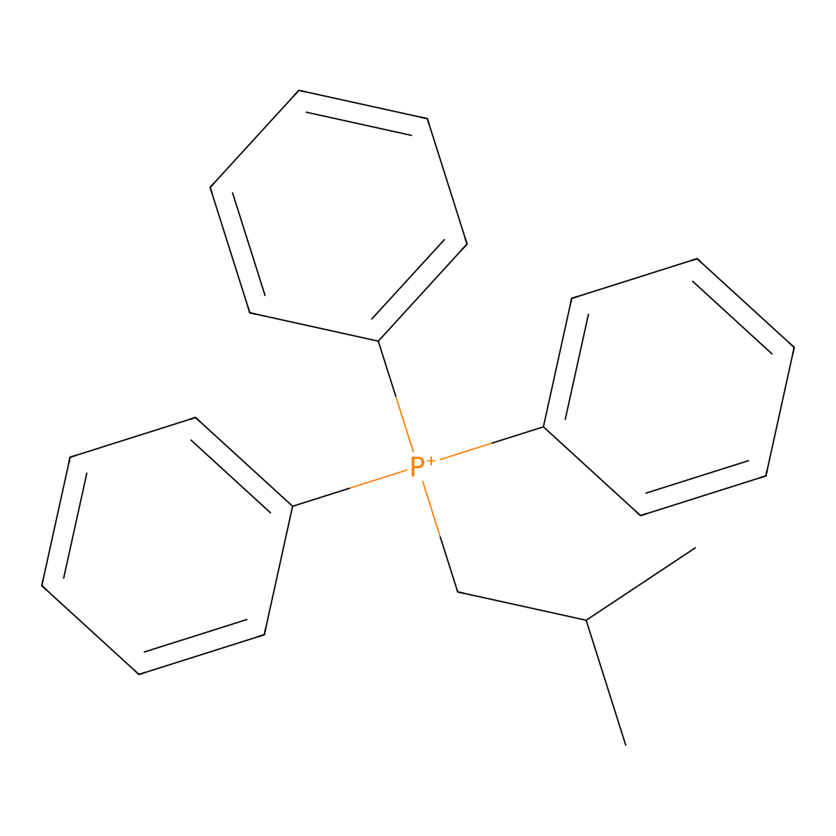 Isobutyl(triphenyl)phosphorane molecular structure, CAS 60610-05-1