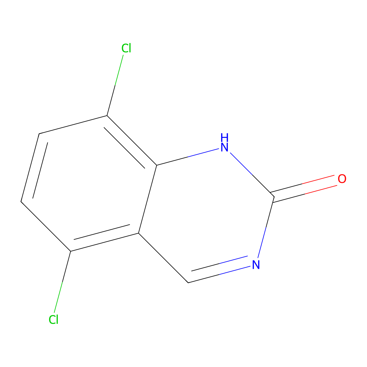 5,8-Dichloro-2(1H)-quinazolinone molecular structure, CAS 60610-17-5