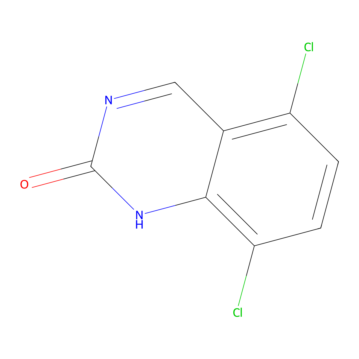 5,8-Dichloro-2(1H)-quinazolinone molecular structure, CAS 60610-17-5