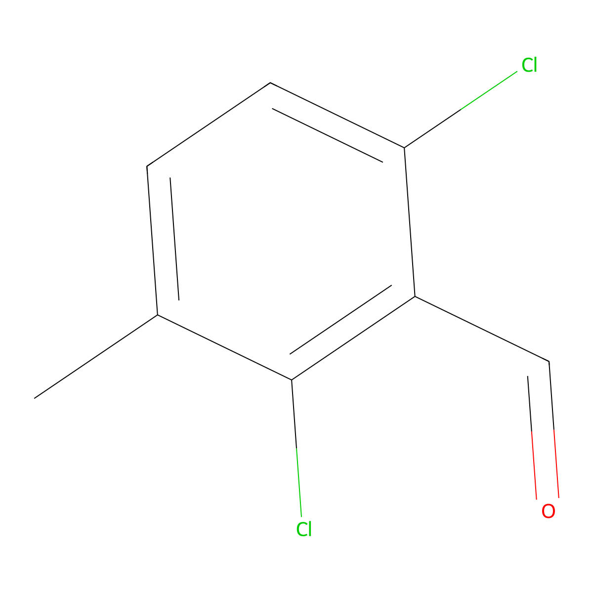 2,6-Dichloro-3-methylbenzaldehyde molecular structure, CAS 60611-23-6