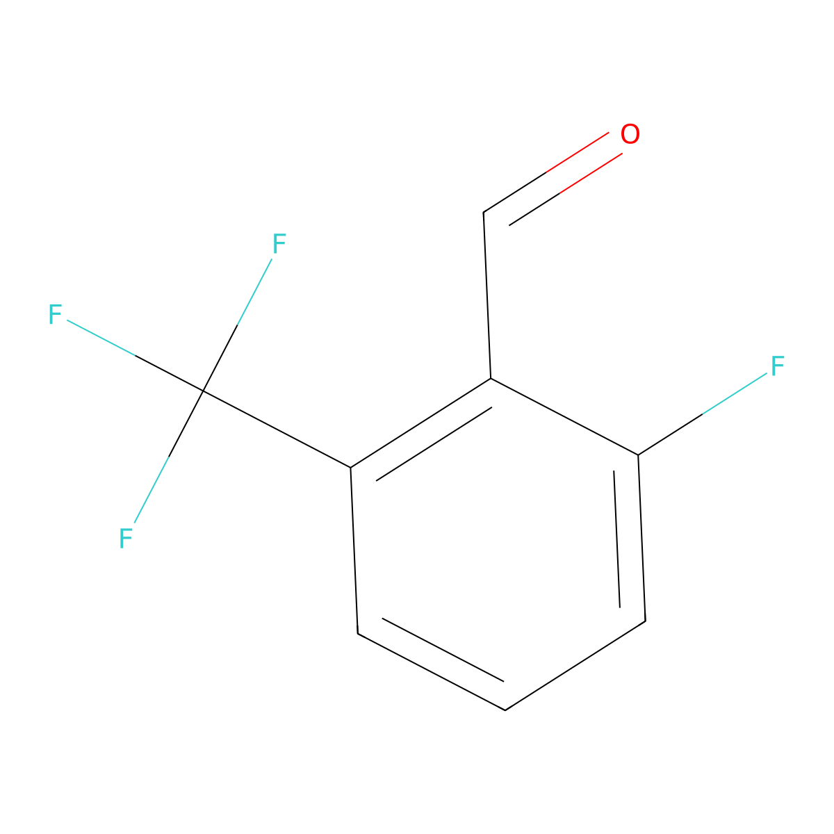 2-Fluoro-6-(trifluoromethyl)benzaldehyde molecular structure, CAS 60611-24-7