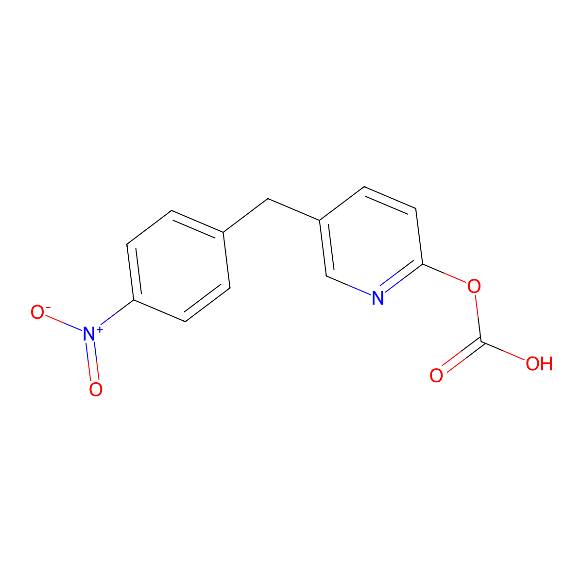 5-(4-Nitrobenzyl)pyridin-2-yl hydrogen carbonate molecular structure, CAS 60611-68-9
