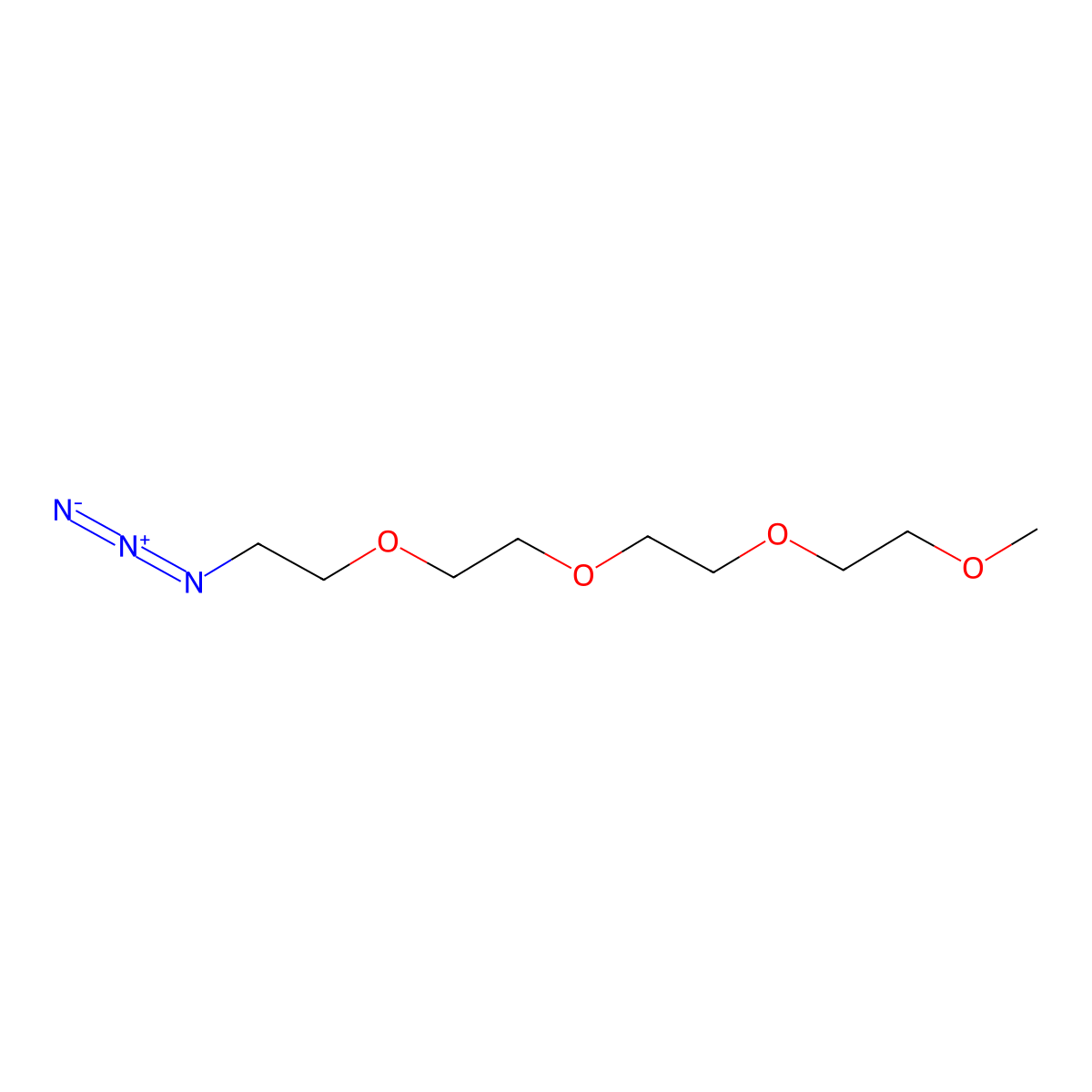 13-Azido-2,5,8,11-tetraoxatridecane molecular structure, CAS 606130-90-9