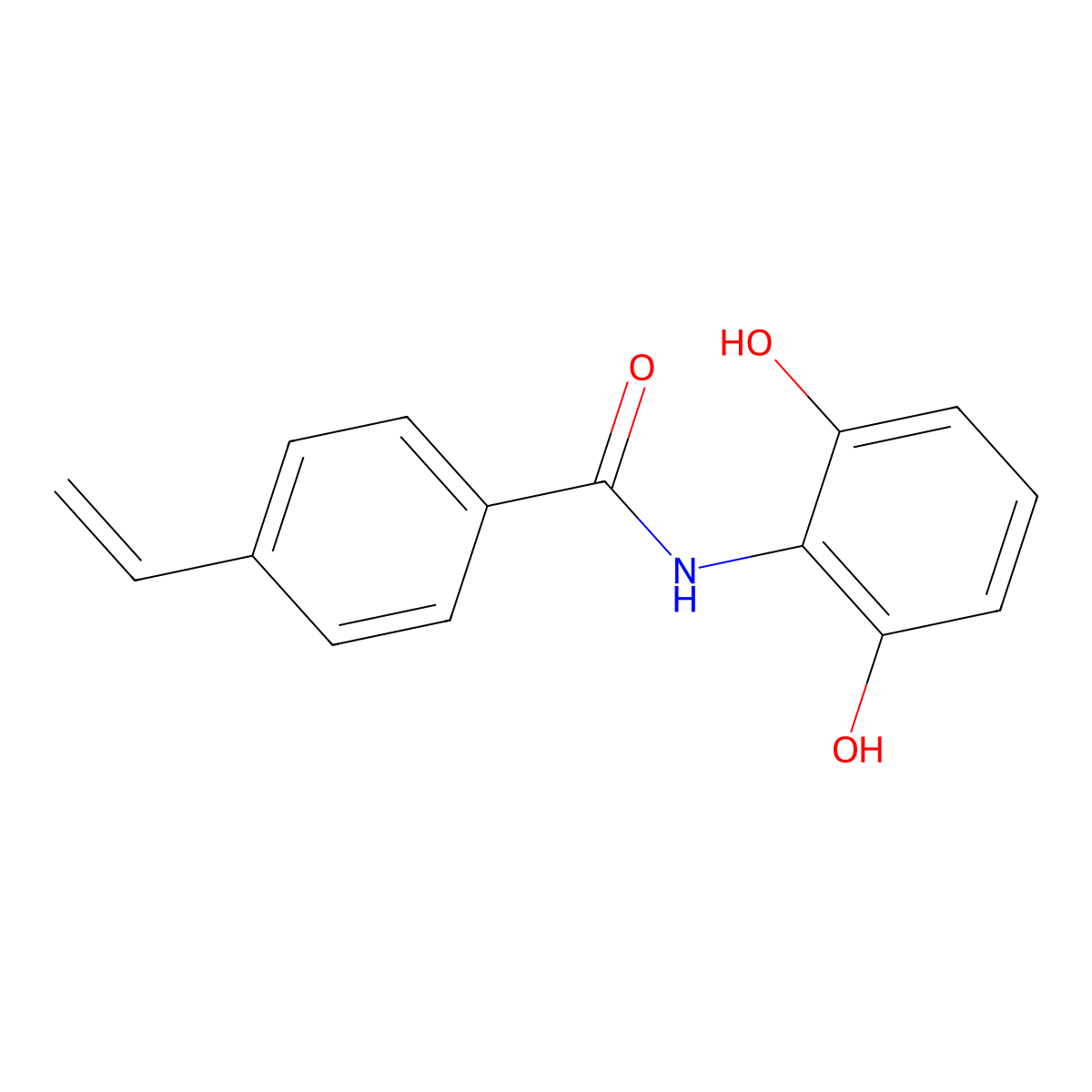 N-(2,6-Dihydroxyphenyl)-4-vinylbenzamide molecular structure, CAS 606143-26-4