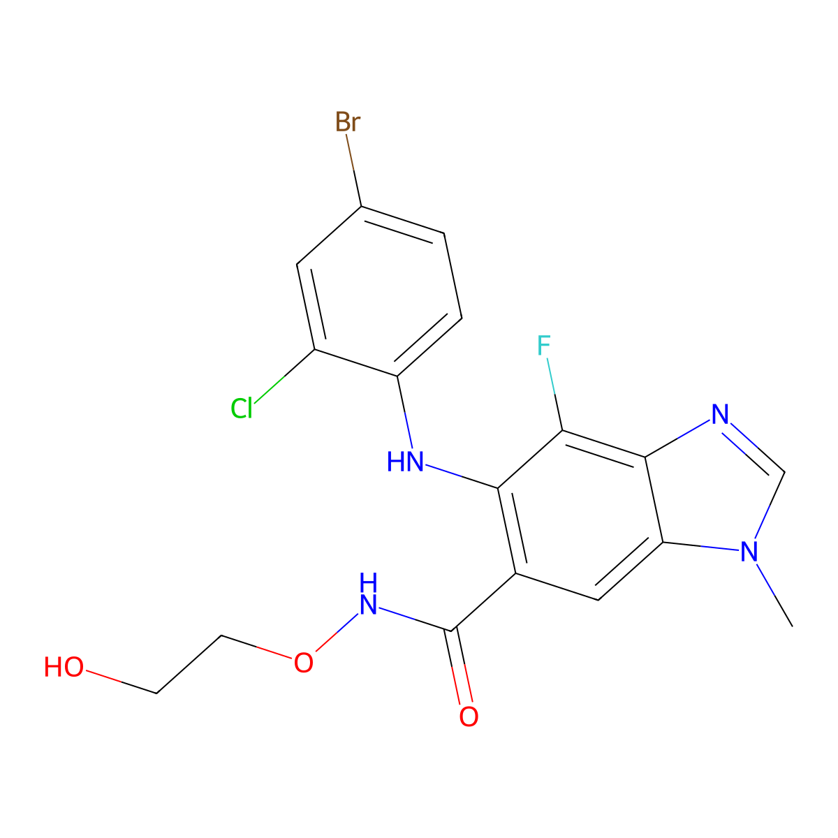 Selumetinib molecular structure, CAS 606143-52-6