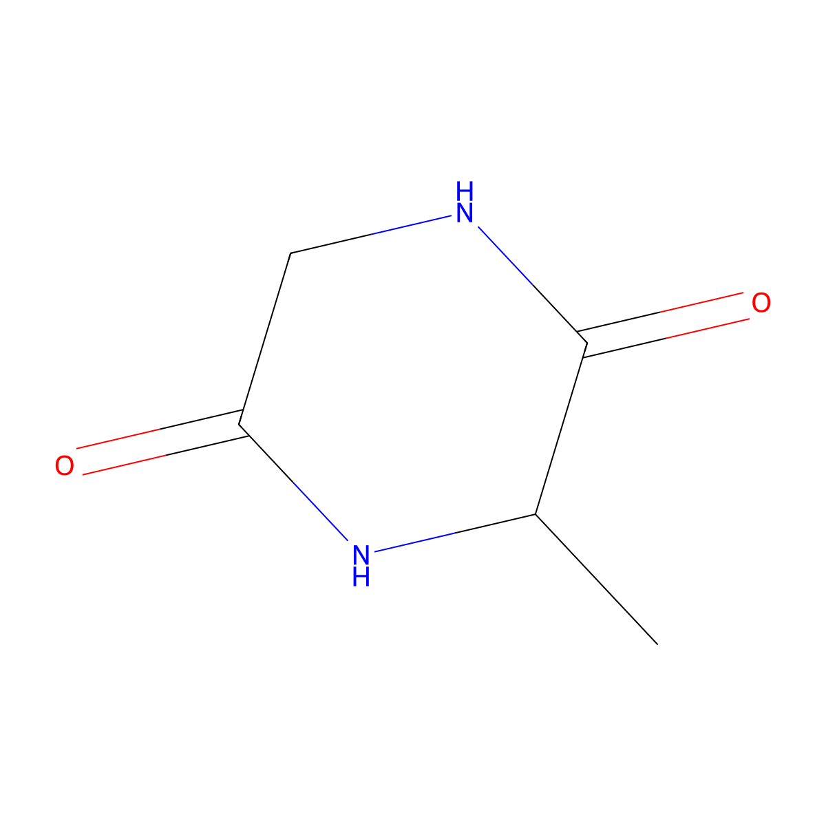 Cyclo(alanyl-glycyl) molecular structure, CAS 6062-46-0