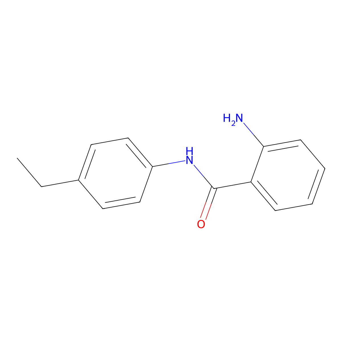 2-Amino-N-(4-ethyl-phenyl)-benzamide molecular structure, CAS 60624-39-7