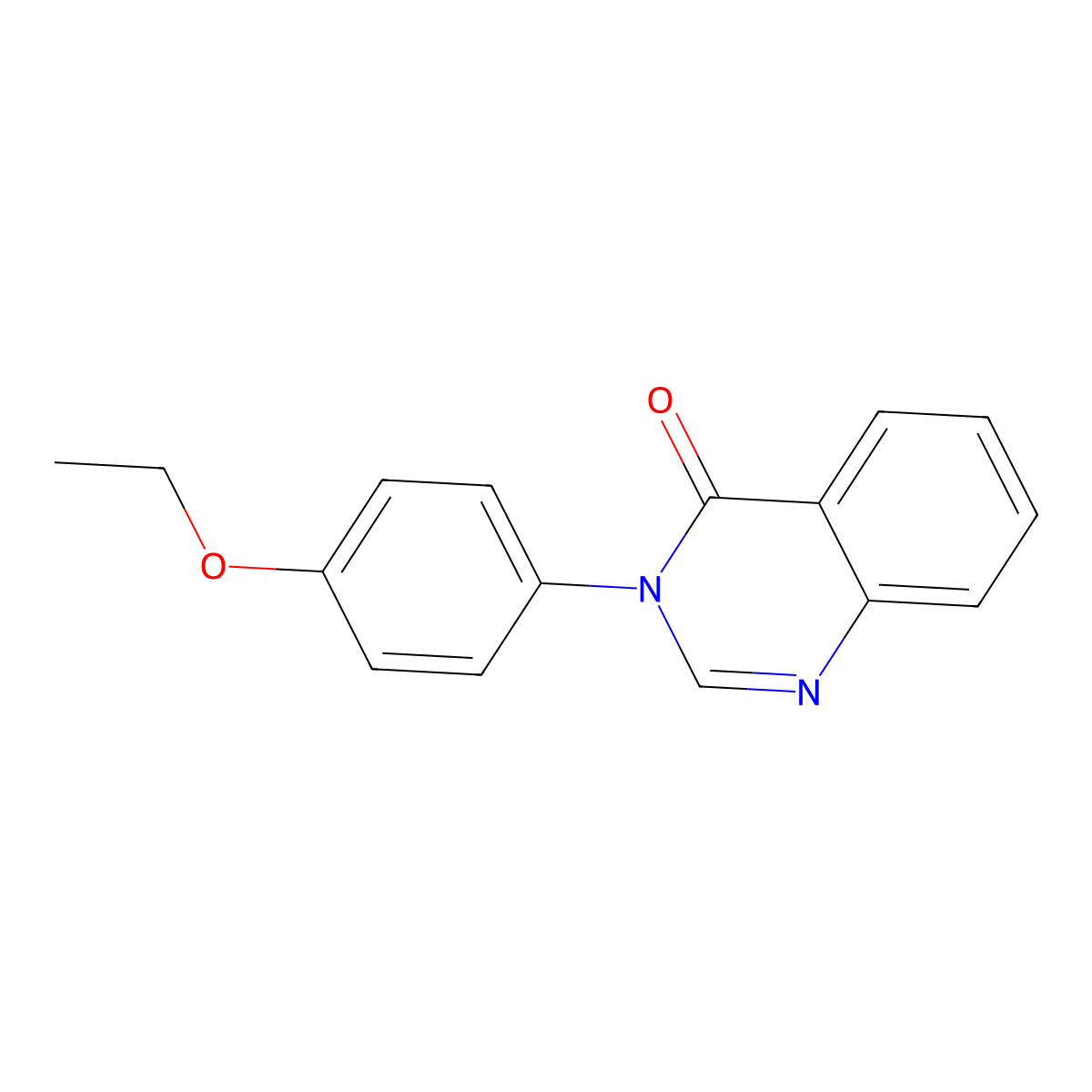 3-(4-Ethoxyphenyl)-4(3H)-quinazolinone molecular structure, CAS 60624-50-2