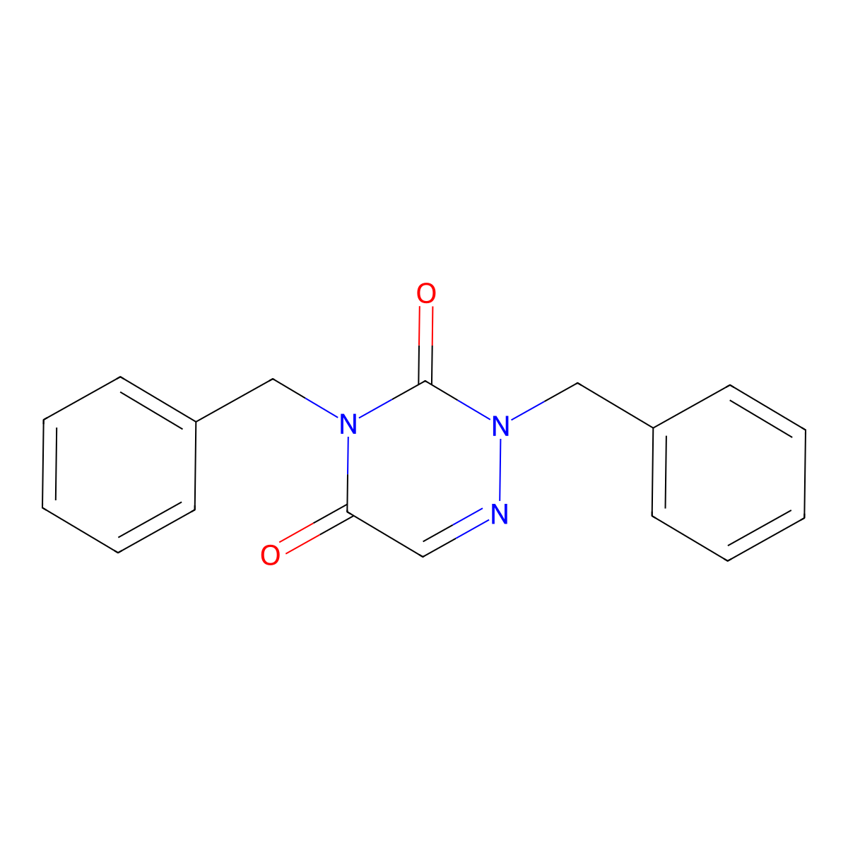2,4-dibenzyl-1,2,4-triazine-3,5(2H,4H)-dione molecular structure, CAS 6063-33-8