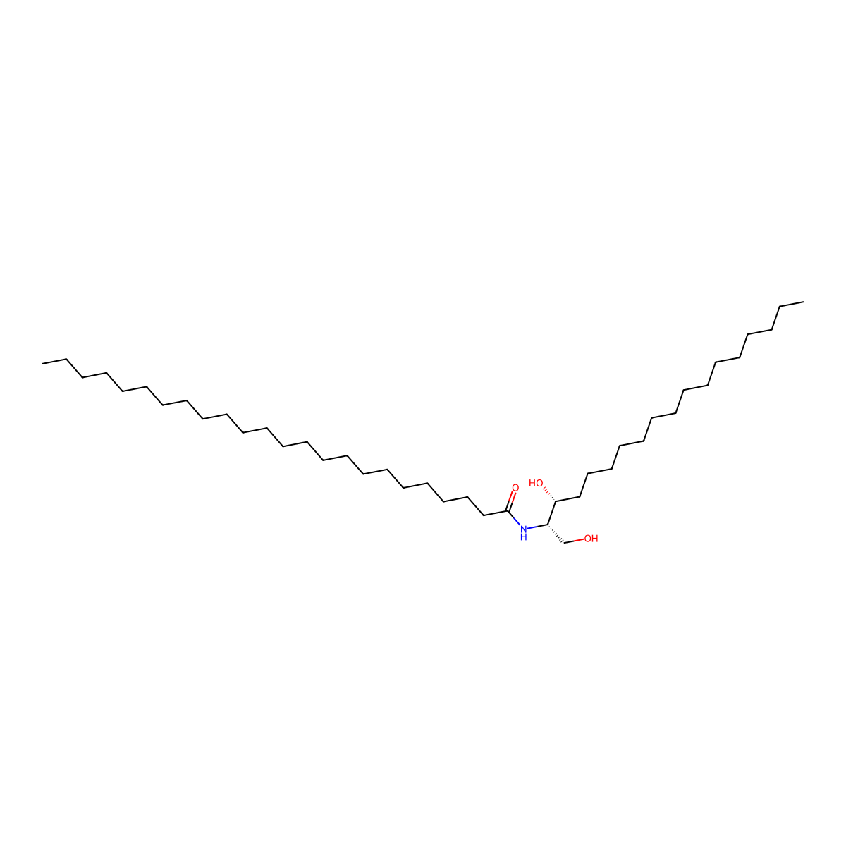 N-tetracosanoylsphinganine molecular structure, CAS 6063-36-1