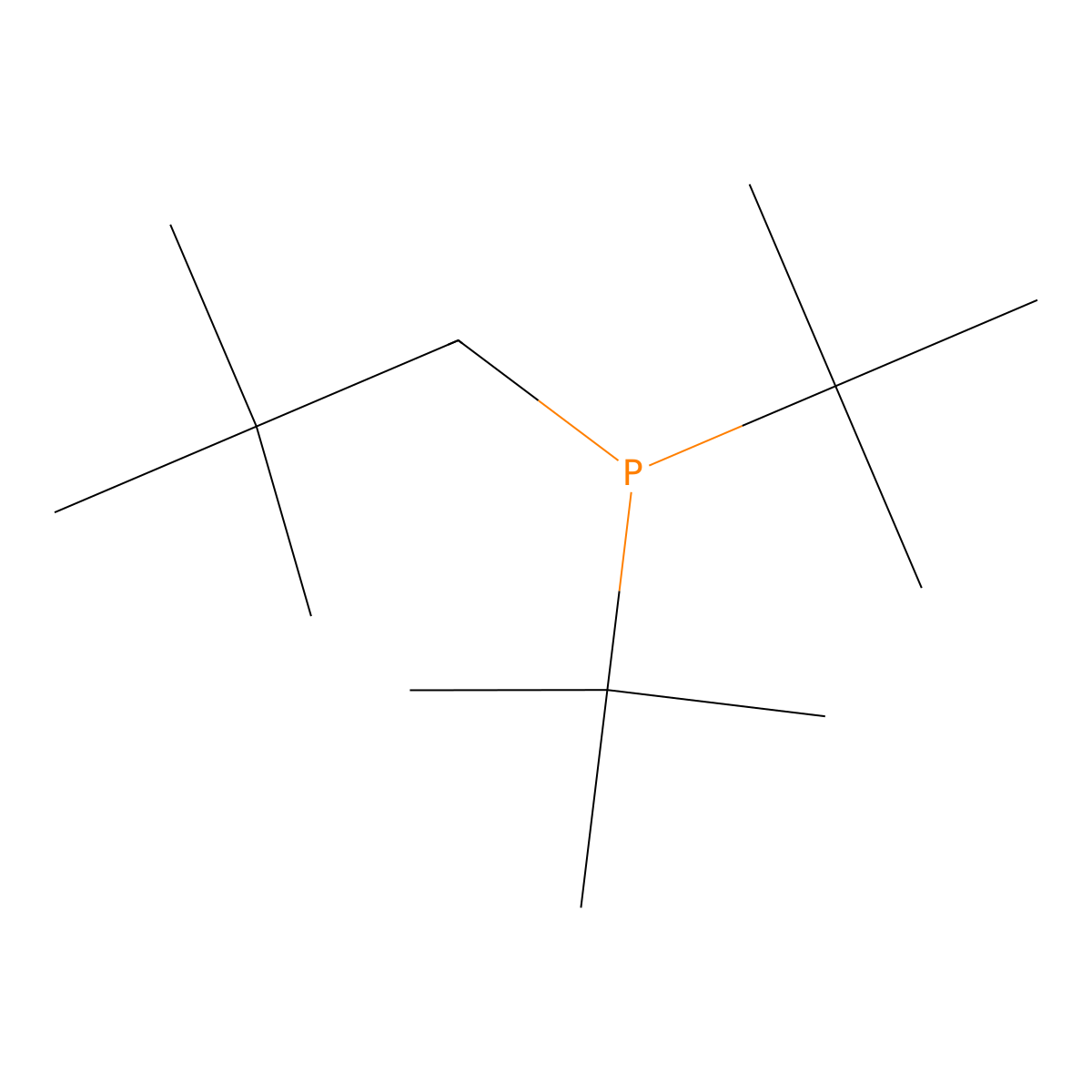 Di-tert-butylneopentylphosphine molecular structure, CAS 60633-21-8