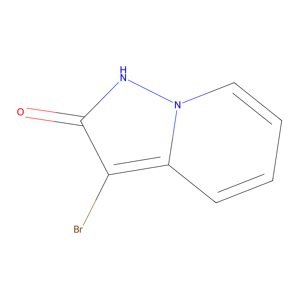 3-Bromopyrazolo[1,5-a]pyridin-2-ol molecular structure, CAS 60637-30-1