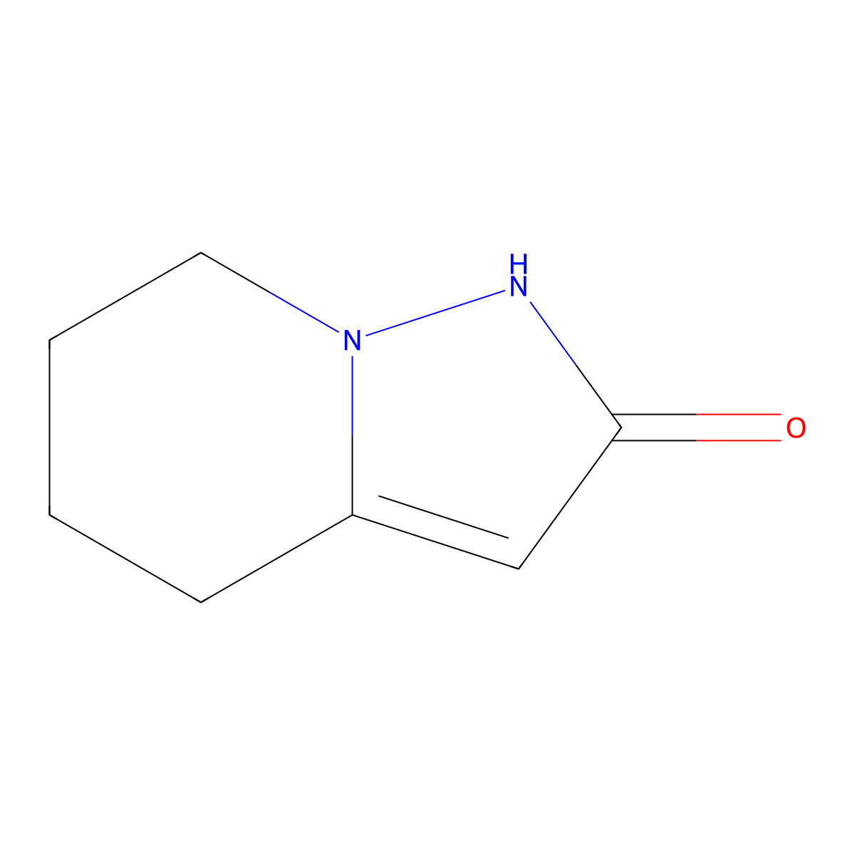 1H,2H,4H,5H,6H,7H-pyrazolo[1,5-a]pyridin-2-one molecular structure, CAS 60637-32-3