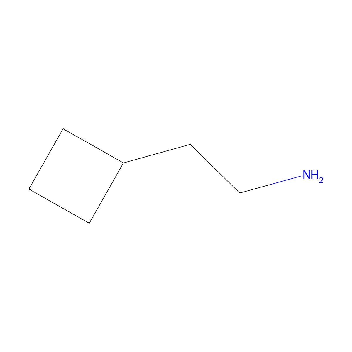 2-Cyclobutylethan-1-amine molecular structure, CAS 60637-97-0